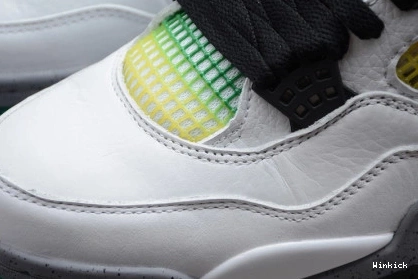 (W) RETRO RASTA AQ9129-100 4 GREEN JORDAN - LUCID 0803